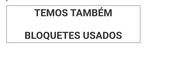 Paralelepipedo Usado Paralelepipedo Usado, Compra e Venda em São Paulo e Rio de Janeiro